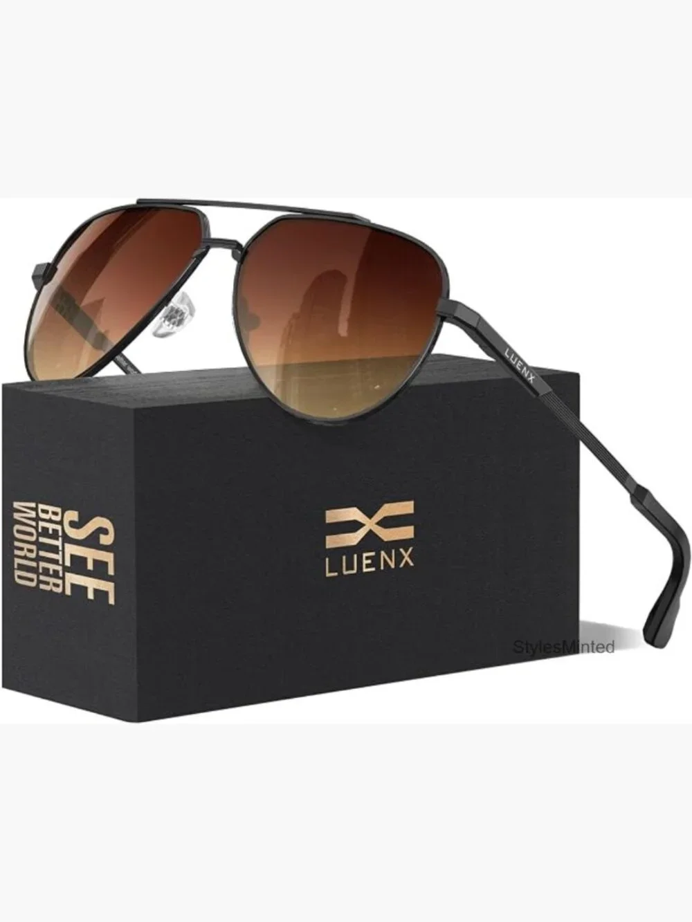 Unisex Polarized Aviator Sunglasses UV400 Protection Driving Pilot